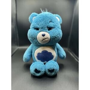 Care Bears Grumpy Bear Stuffed Animal soft huggable 14” Blue Rain Cloud Toy